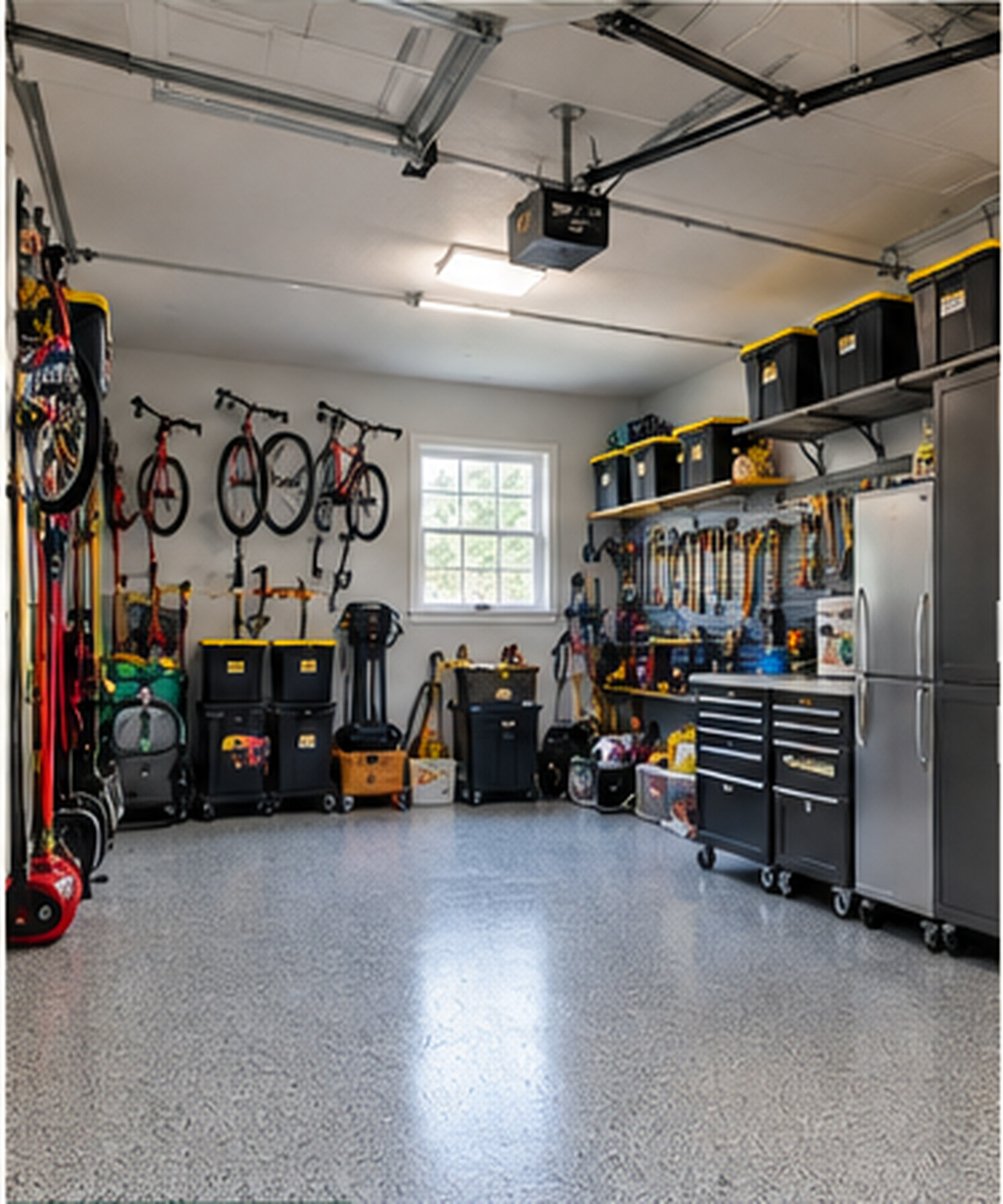 Organized garage after transformation
